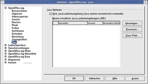 OpenOffice Java einbinden OpenOffice Java einbinden